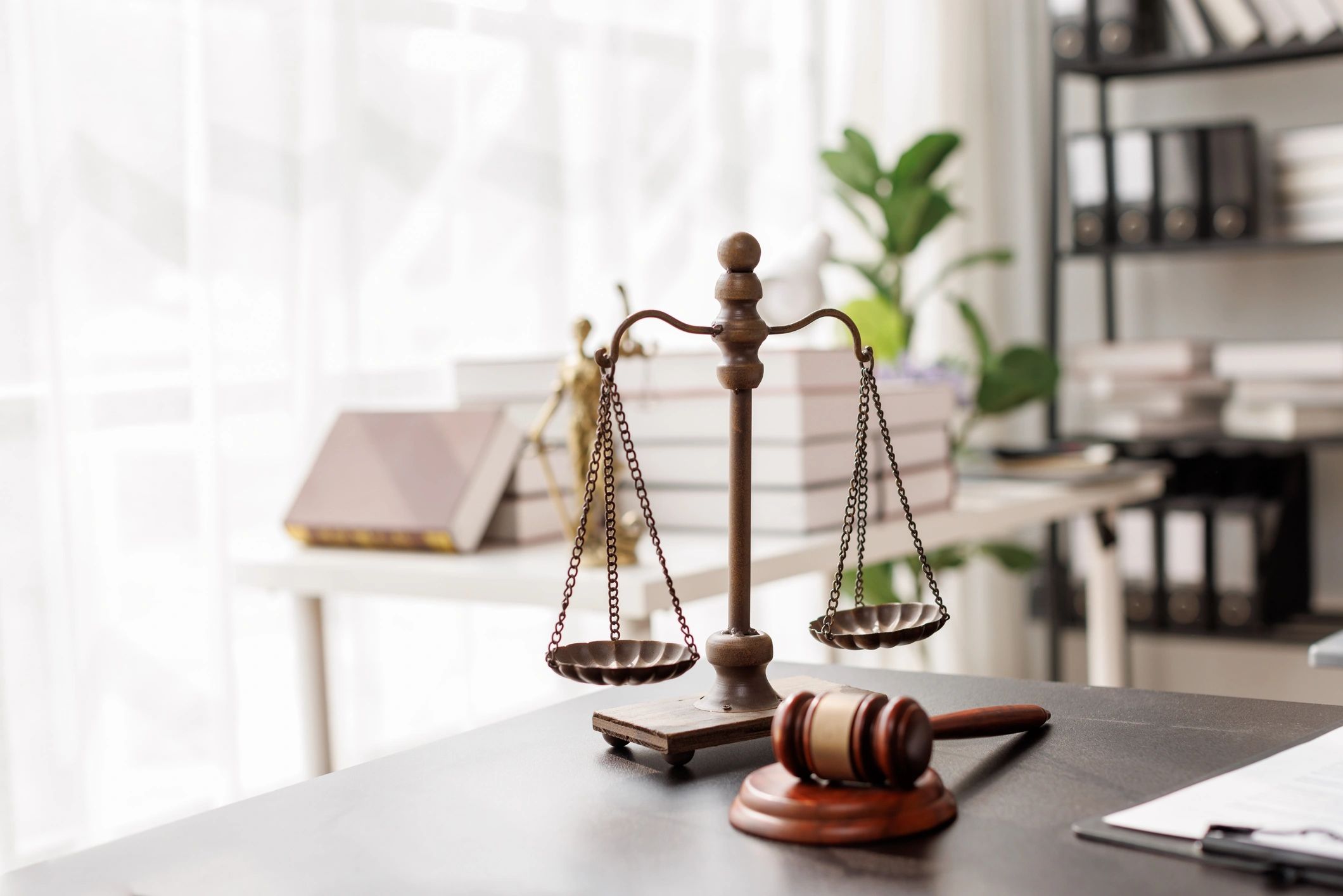 law office, legal books, courtroom