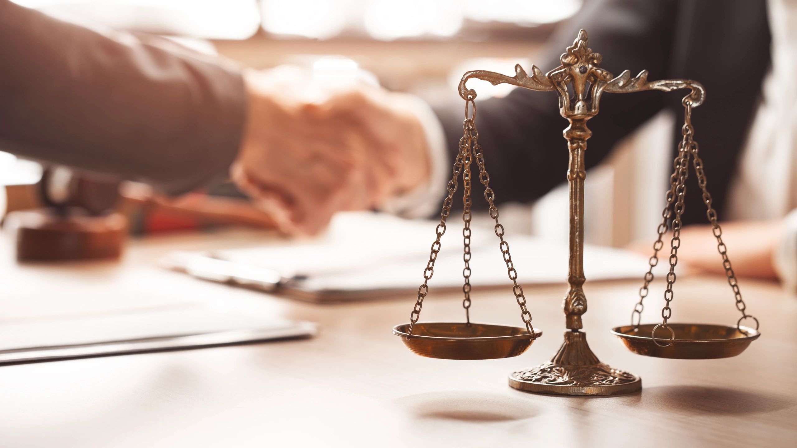 lawyer consulting client